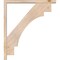 Ekena Millwork Merced Block Smooth Bracket w/ Offset Brace, Douglas Fir, 3 1/2"W x 28"D x 32"H BKT0402X28X32MRC05SDF - alternate 3